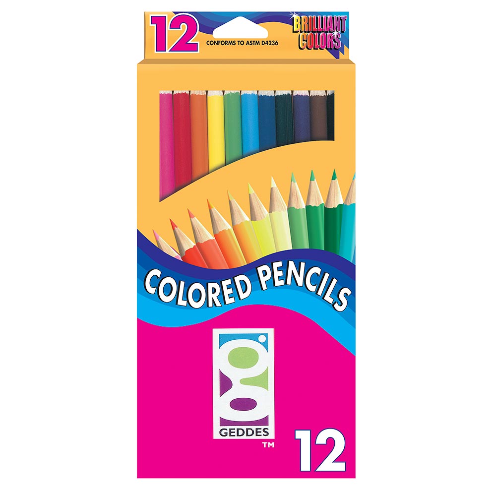 GEDDES 12-CT Colored Pencil Pack