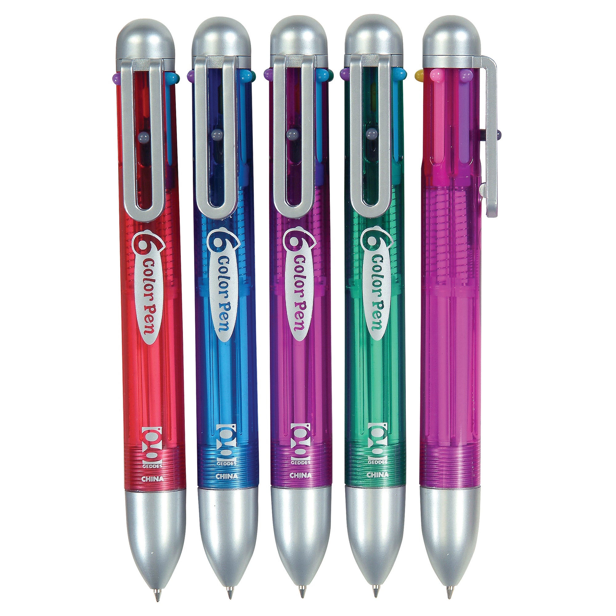 6-Color Pens - 12 per display