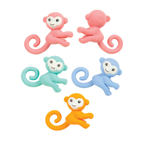 Monkey Eraser Pencil Topper - 24 per bag