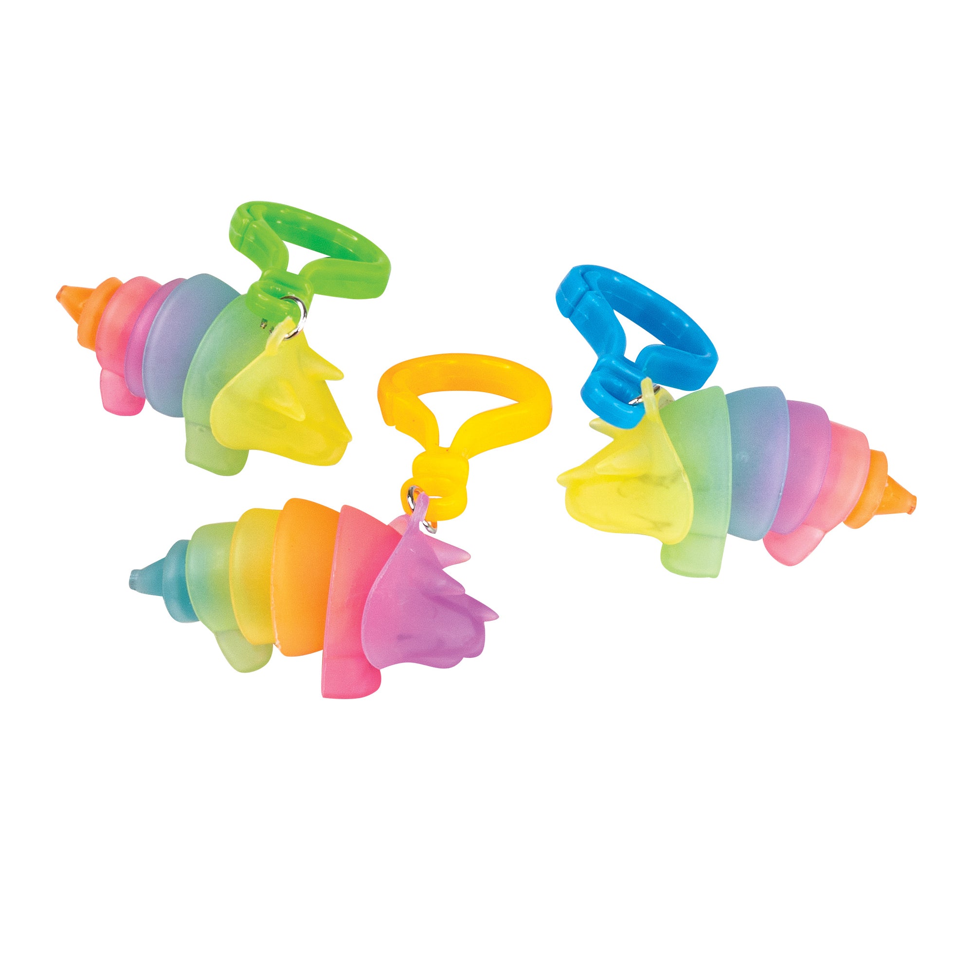 Dinosaur Glow-in-the-Dark Fidget Keychain - 24 per bag