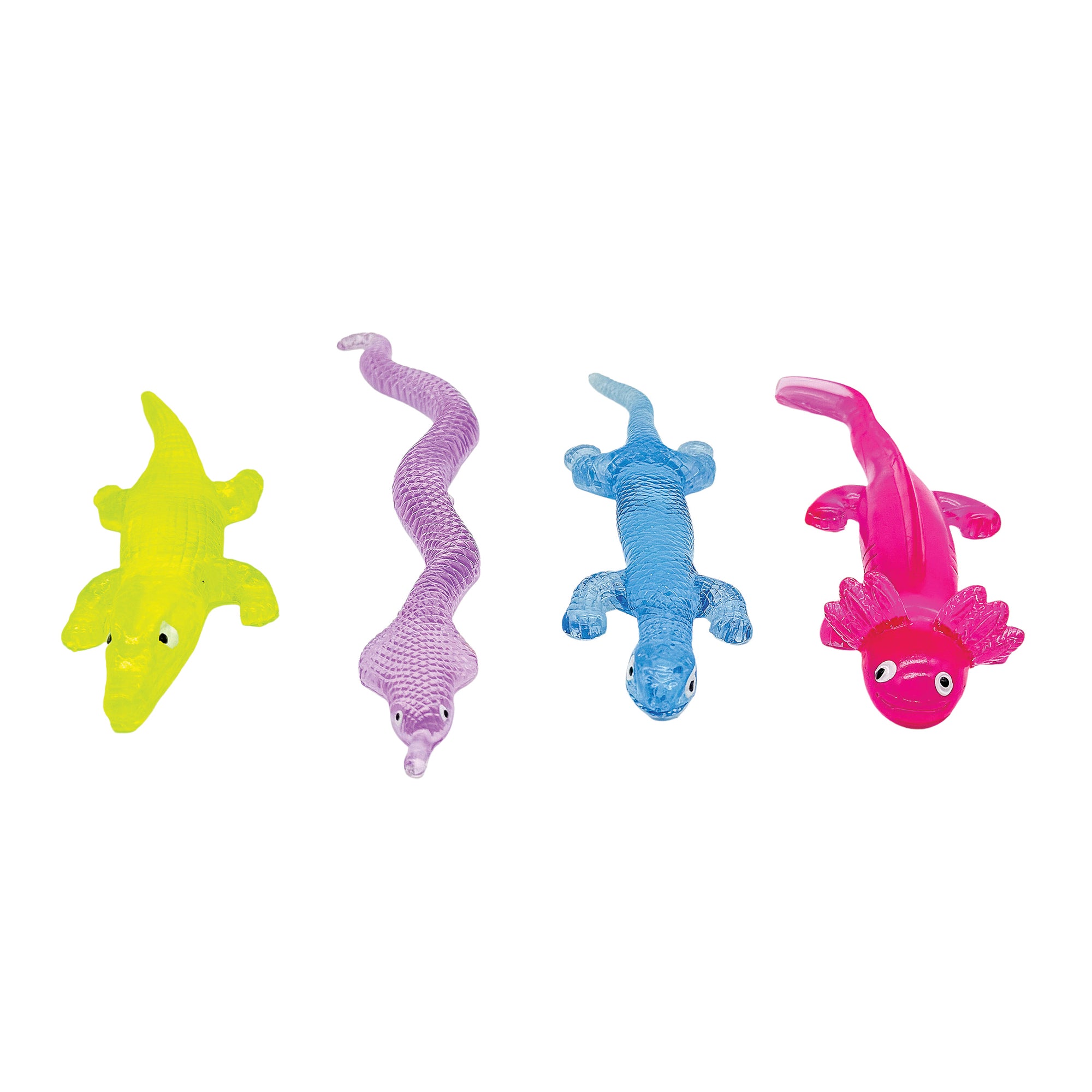Squish 'n' Smell Reptiles – Stretchy, scented toys in vibrant colors