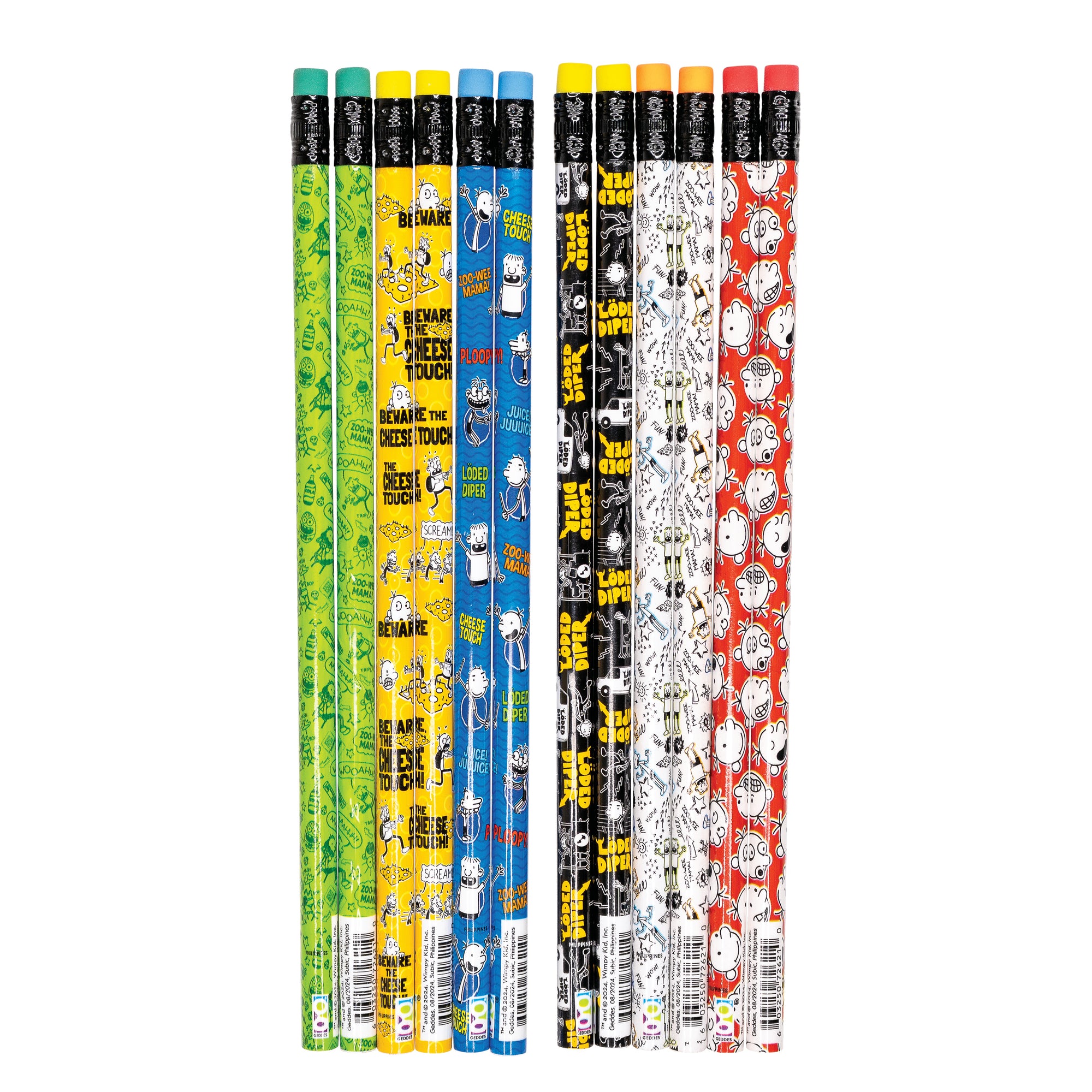 Diary of a Wimpy Kid Pencils - 72 per display