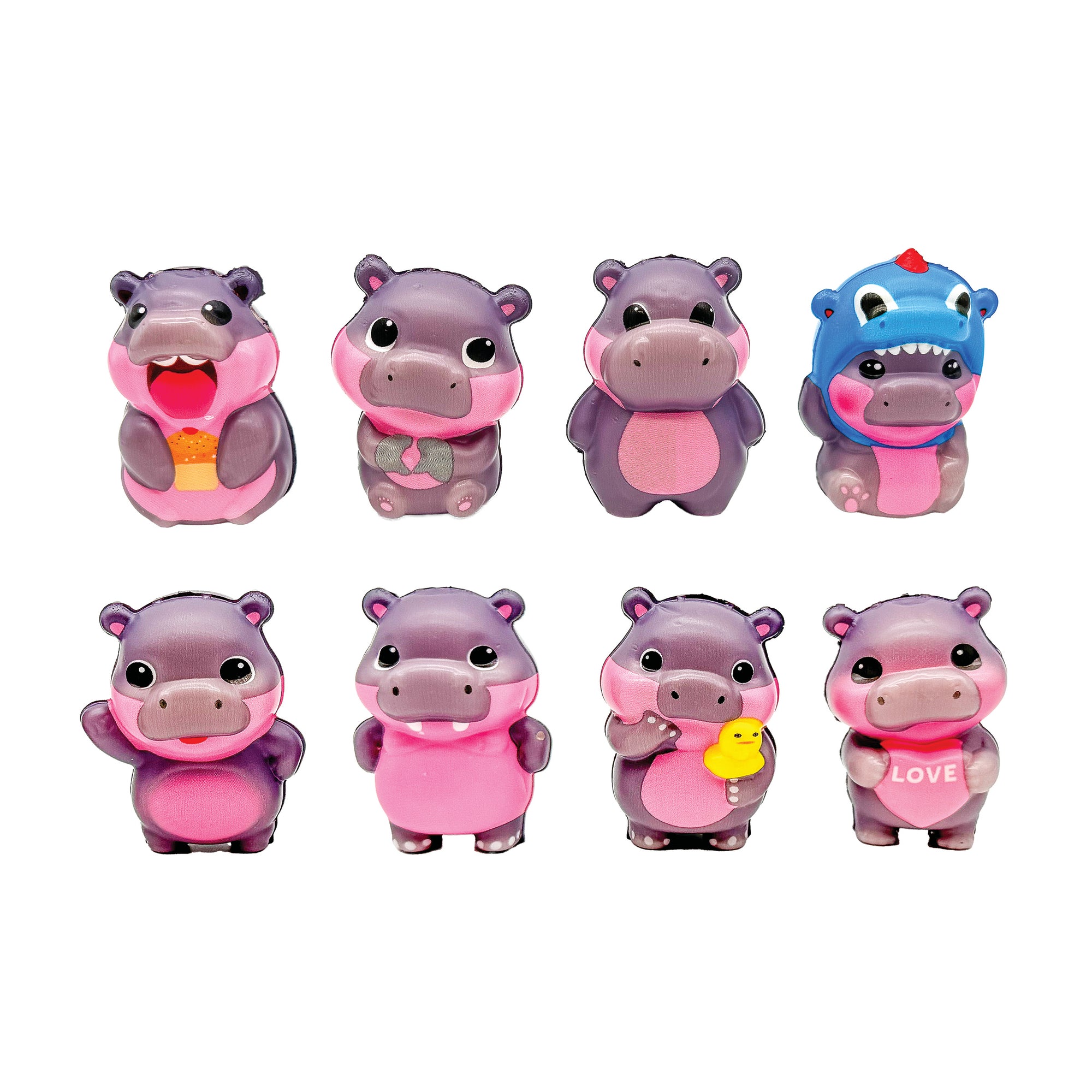Mini Baby Hippo Squishies - 24 per bag