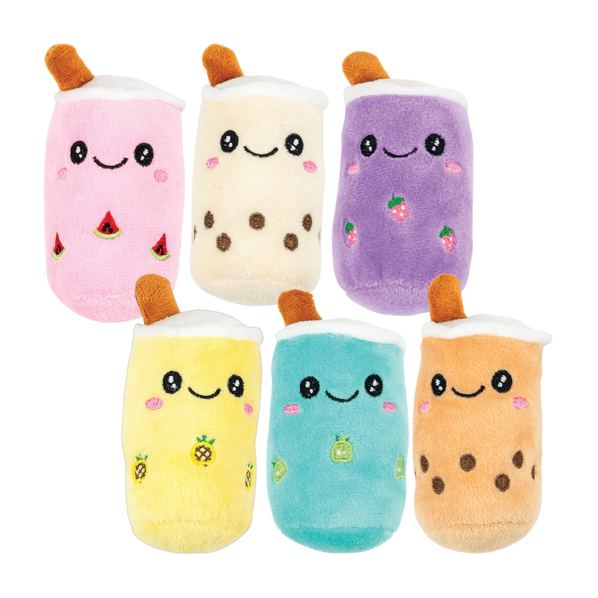 Mini Boba Tea Plush 3” Assortment - 12 per bag
