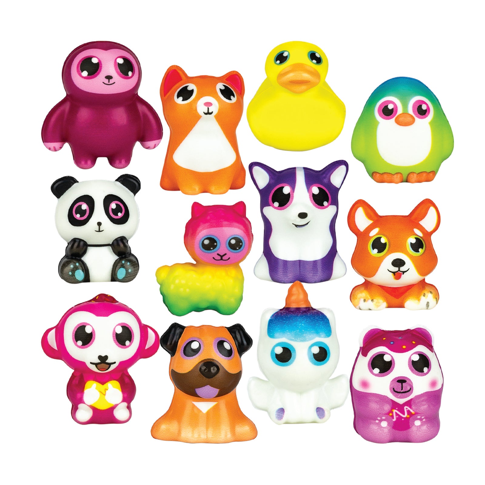 Squishy Big Eye Animals Toy 2” Assortment - 50 per bag
